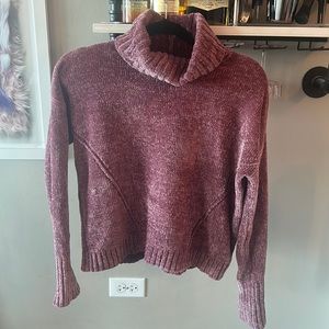 super soft purple turtle neck sweater